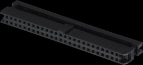 2x 25-pole pin header, straight, RM 2.00