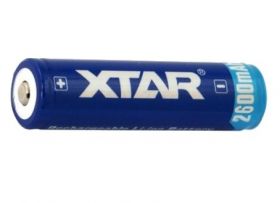 AKUM.18650 2,6AH XTAR Z ZABEZPIECZENIEM