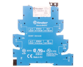 Przekaźnikowy moduł sprzęgający 1P 6A 220-240V AC szer. 6,2mm styki AgNi, szyna DIN 35mm MasterBASIC 39.11.8.230.0060