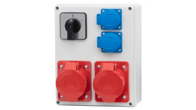 Rozdzielnica R-240 - Gniazda 2X32a 5P, 2X230v, 0/1(32A)