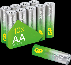 GP15AETA216/4-2DEB10 Super alkaline battery, AA (Mignon), 6+4 pack