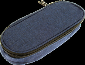 K-56302 Pencil case, oval, dark blue