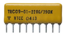 TRC Thick Film Resistor/Capacitor Networks, Single-In-Line, Conformal Coated SIP