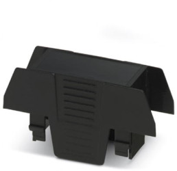 Upper part of housing, ABS/PC, (W x H x D) 22.6 x 75.26 x 36.95 mm, black, for enclosure, 1074971