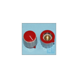 GAŁKA ZE WSKAŹNIKIEM 21,3mm na oś 6mm CZERWONY WSKAŹNIK I DEKIEL