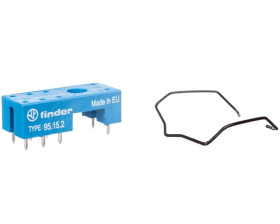 Gniazdo do przekaźników serii 40.51/40.52/40.61/44.52/44.62 montaż do płytki drukowanej (klip metalowy) 95.15.2SMA