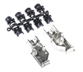 Osłona tylna D-Sub 9 -pinowe Cynk Kąt Proste MH Connectors E