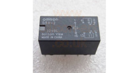 12 Volt DC DPDT relay (G5V-2DC12) - Omron
