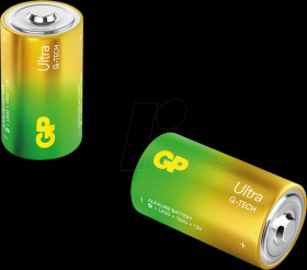 GPPCA13AU086 Ultra, alkaline battery, D (Mono), pack of 2