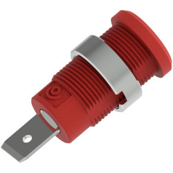Electro PJP 3266-C-CD1-R Safety Jack Socket Red &#xD8;4mm 1000V CATIII 36A