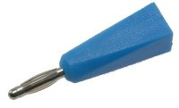 BAN20-WLB Wtyk bananowy lutowany na kabel - standard 2.0mm niebieski