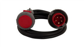 Przedłużacz Siłowy 1-Gniazdowy Opd 5X2,5 - 10M Z Wtyczką 16A 5P I Gniazdem...