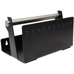 Quadrios 23CA258 Cable Dispenser Black Steel Frame 20x12cm 10-Hole
