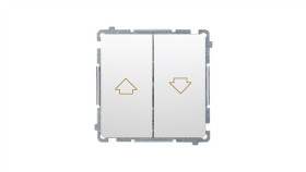 Simon Basic Przycisk Żaluzjowy Biały Bmz1.01/11