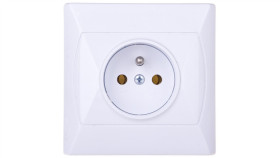 Akcent Gniazdo Pojedyncze Z/U Białe Gp-1Az/00