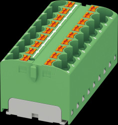 3273842 PTFIX distributor block, 18x4, green