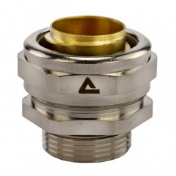 Dławik Dławnica metalowa M40x1,5 do rur karbowanych Anaconda 40mm IP65 z pierścieniem poliamidowym ANAMET