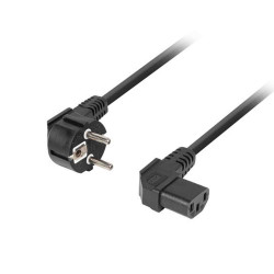 Kabel zasilający komputerowy, kątowy 1.8m