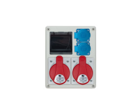 Rozdzielnica budowlana RB 4M gniazda 2x32A/5 2x250V IP44 R-BOX240 B.1703 PAWBOL
