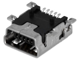 Gniazdo USB B mini na PCB SMT 5-pin poziome tacka 1734035-1
