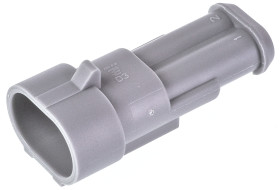 Złącze samochodowe 2-pinowe TE Connectivity -rzędowe Żeński AMP Superseal 1.5 raster: 6mm Montaż na kablu