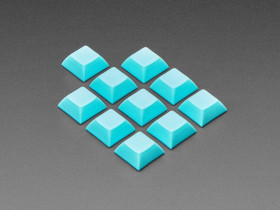 Light Blue DSA Keycaps for MX Compatible Switches - 10 pack