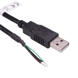 Prewired USB A 2.0 Plug 50cm