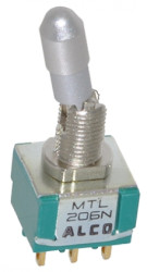 Przełącznik Wł.-(wł.) średnica wycięcia 6.35mm DPDT TE Connectivity Montaż panelowy