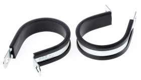Zacisk typu P Ø zew. 40mm materiał: Stal powlekana cynkiem szerokość 12.6mm kolor Czarny