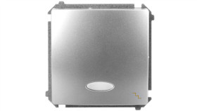 Simon Basic Łącznik Schodowy Z Podświetleniem 10Ax 250V, Szybkozłącza,Srebrny...