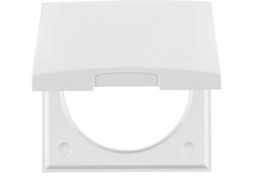 Integro Flow Ramka 1 pojedyncza z pokrywą biały 918282509 HAGER