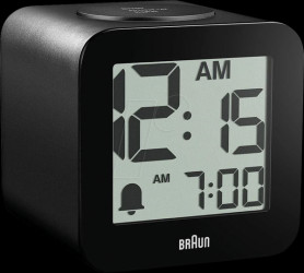 BC25BP Quartz digital alarm clock with optional voice announcement, bla