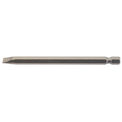 Draper 64351 6.5mm 1/4&quot; Hex Plain Slot Insert Bit 100mm Long x 1