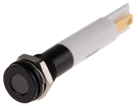 Lampka kontrolna do montażu panelowego 220V ac, biała 8mm LED RS PRO