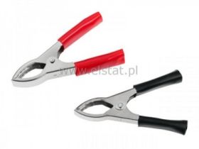 Krokodyl 30 A czarny i czerwony dł. ok 80 mm