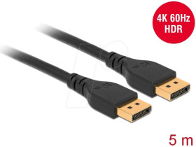 85912 DisplayPort 1.4 cable, ma. > ma., 4K@60Hz, 5 m