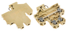 Dwurzędowa złączka szynowa Weidmuller poziomy: Podwójny 26 → 12AWGŚruba DK raster: 6mm 41A 500 V