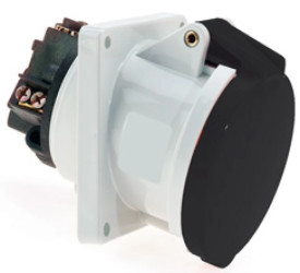 Gniazdo tablicowe skośne 63A 4p 500V 7h IP44 12565