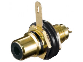 Gniazdo RCA do montażu w obudowie z izolacją i...