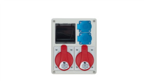 Rozdzielnica R-Box 240 4S 2X32a/5P 2X250v Puste Okno, B/R Ip44 B.1703