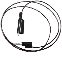 Mueller BU-2030-A-48-0 Test Lead 4mm Jack 1.2m Black Alligator Clips