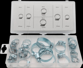 HAS04 HOSE CLAMP ASSORTMENT - 26 pcs