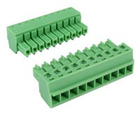 TLP4-CPF10 Kostka zaciskowa 10pin, prosta, z gniazdem raster 3,81 mm