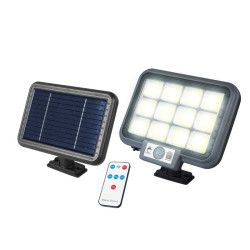 Lampa solarna LED COB 260lm Z czujnikiem ruchu i zmierzchu, Pilot