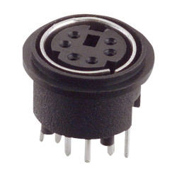 Assmann WSW A-DIO-TOP/08 8-Pin DIN Socket Chassis Mount