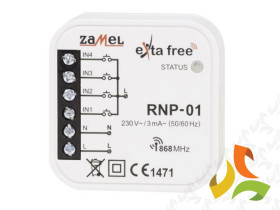 Radiowy nadajnik dopuszkowy 4-kanałowy RNP-01 ZAMEL