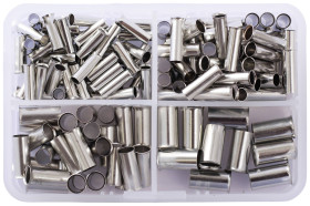 Quadrios 2010C393 Zestaw końcówek rurkowych 2010C393, bez izolacji, 4 mm² x 10 mm, 135 szt.