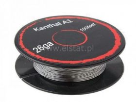 Drut oporowy; fi 0.40mm; długość 30,5m; 12 Ohm(26)