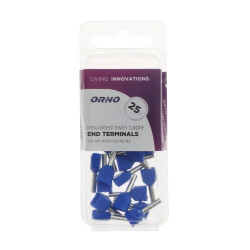 Tulejka kablowa podwójna izolowana 1.5mm² 10mm - końcówka tulejkowa miedziana, blister 25szt