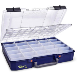 Raaco 145602 CarryLite Assortment Case 25 Compartments Secure Locks